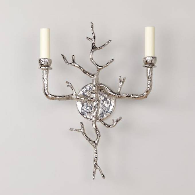 Picture of NEPTUNE WALL LIGHT, NICKEL, 2 ARM