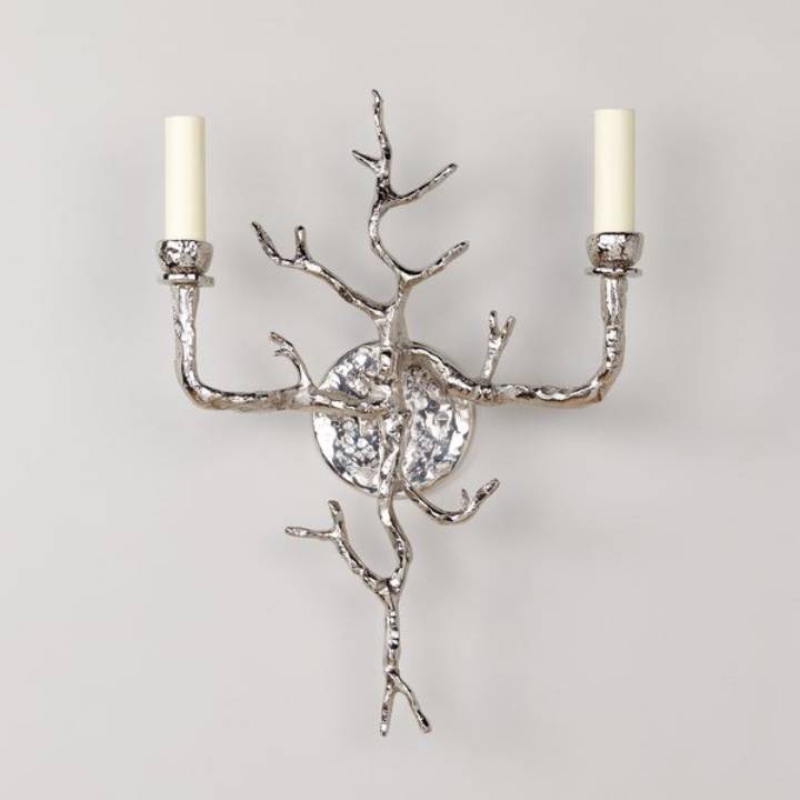 Picture of NEPTUNE WALL LIGHT, NICKEL, 2 ARM