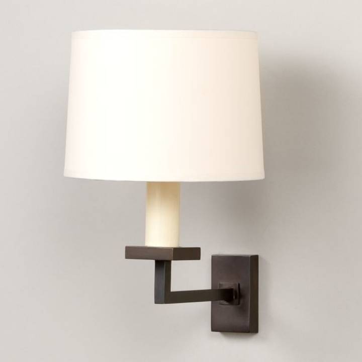 Picture of FIXED LIBRARY WALL LIGHT, BRONZE, 1 ARM