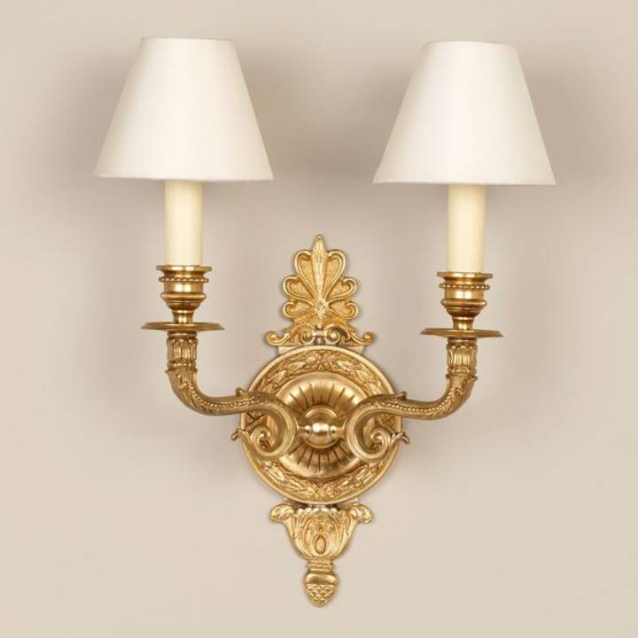 Picture of CARROUGES WALL LIGHT, GILT, 2 ARM