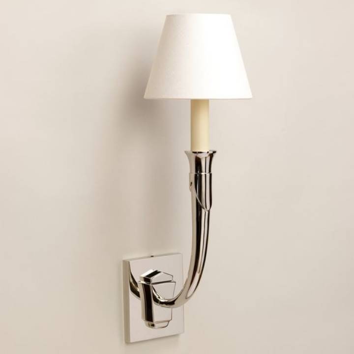 Picture of FLANDERS HORN WALL LIGHT, NICKEL, 1 ARM