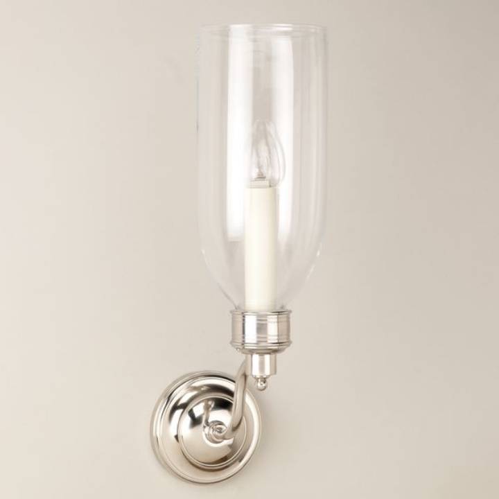 Picture of SEATON BATHROOM STORM WALL LIGHT, NICKEL, 1 ARM
