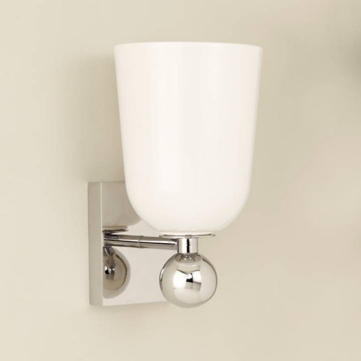 Picture of LISTON BATHROOM LIGHT, CHROME, WITH GLASS SHADE