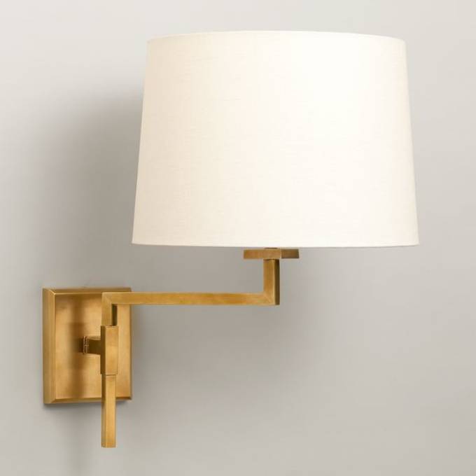 Picture of KNOX SWING ARM WALL LIGHT, BRASS, 1 ARM