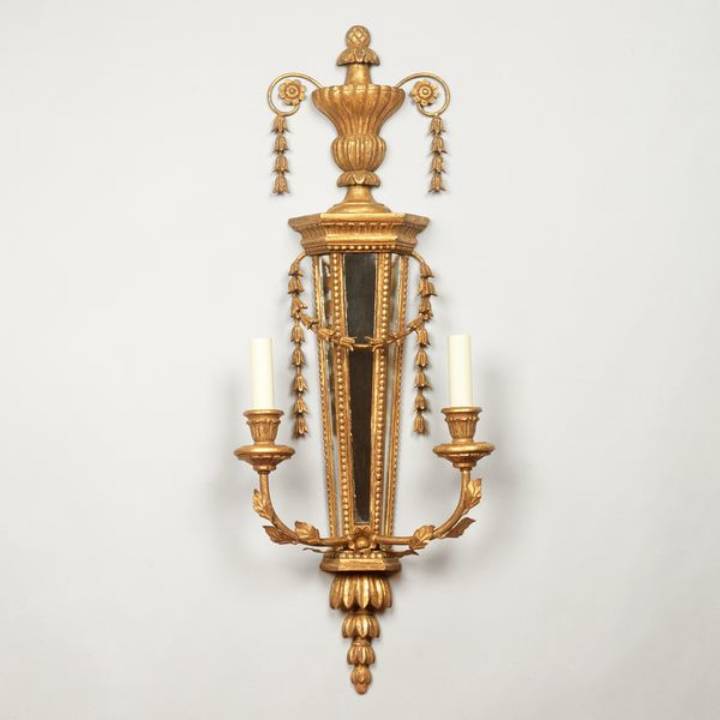 Picture of PARIS WALL LIGHT, NICKEL, 2 ARM