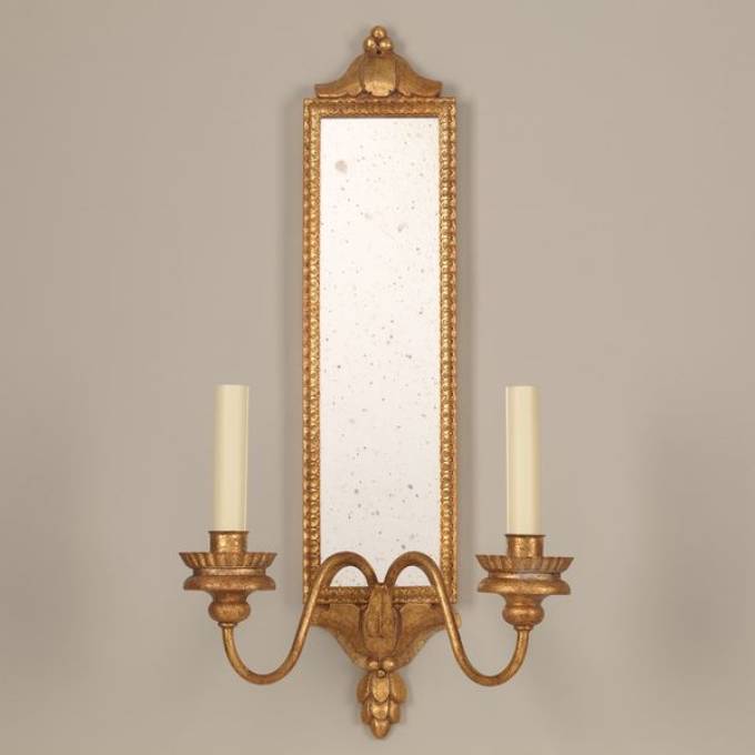Picture of GRANVILLE WALL LIGHT, GILTWOOD, 2 ARM