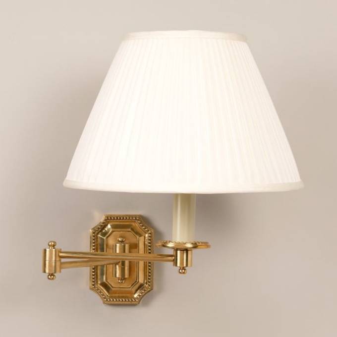Picture of BILLINGTON SWING ARM WALL LIGHT, BRASS, 2 ARM