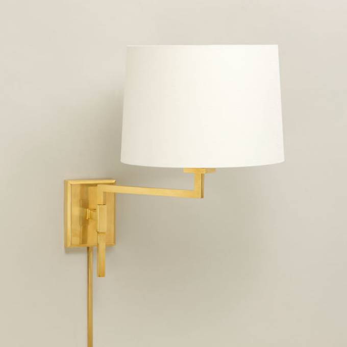 Picture of KNOX SWING ARM WALL LIGHT, BRASS, WITH CORD COVER