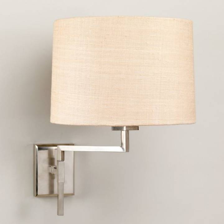 Picture of KNOX SWING ARM WALL LIGHT, NICKEL, 1 ARM