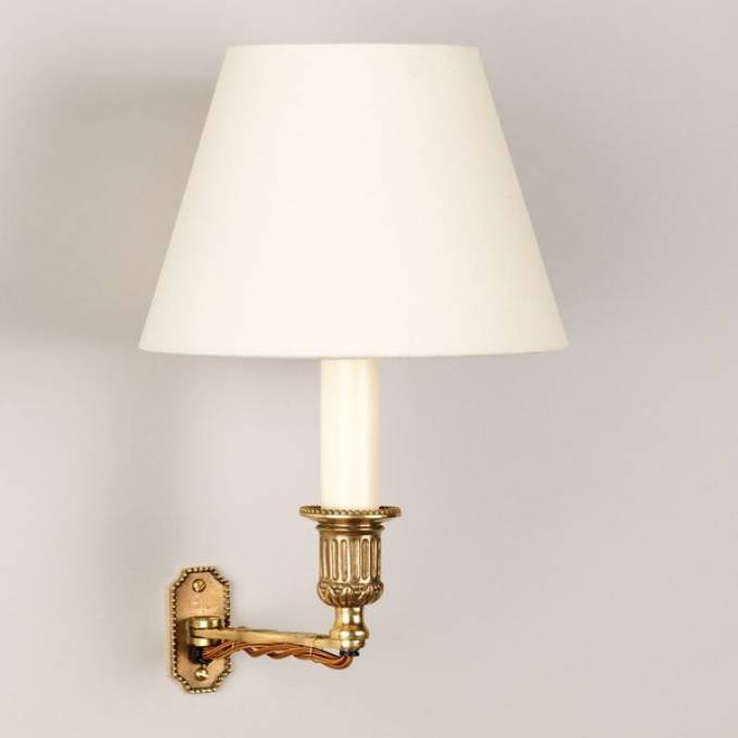 Picture of DIRECTOIRE BOOKCASE LIGHT, 1 ARM, BRASS