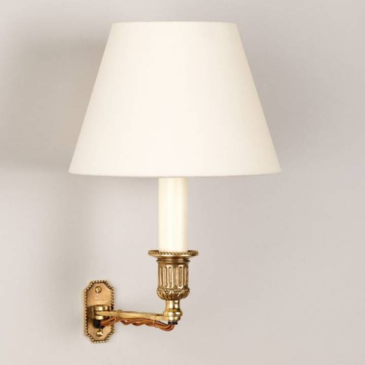 Picture of DIRECTOIRE BOOKCASE LIGHT, 1 ARM, BRASS