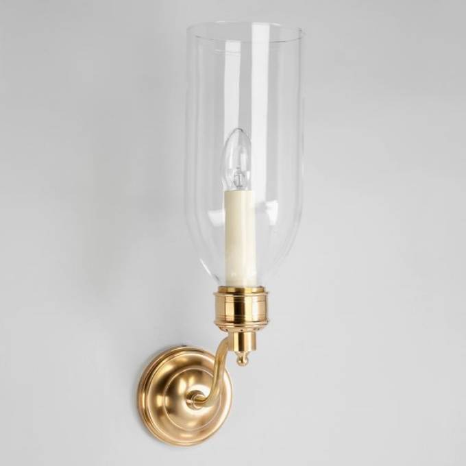 Picture of SEATON BATHROOM STORM WALL LIGHT, BRASS, 1 ARM
