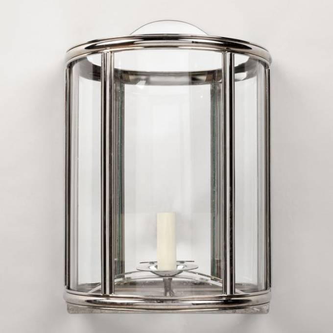 Picture of GRENELLE ROUND WALL LANTERN, NICKEL, 1 LIGHT