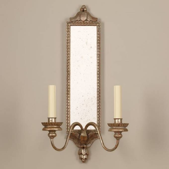 Picture of GRANVILLE WALL LIGHT, SILVERWOOD, 2 ARM