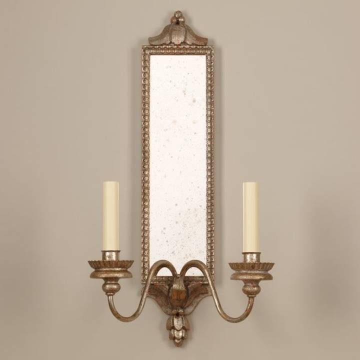 Picture of GRANVILLE WALL LIGHT, SILVERWOOD, 2 ARM