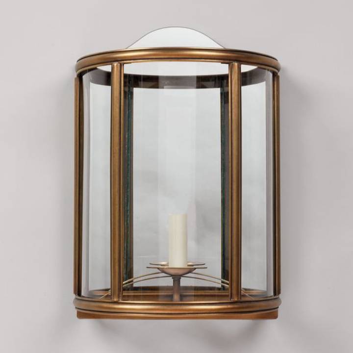 Picture of GRENELLE ROUND WALL LANTERN, BRASS, 1 LIGHT