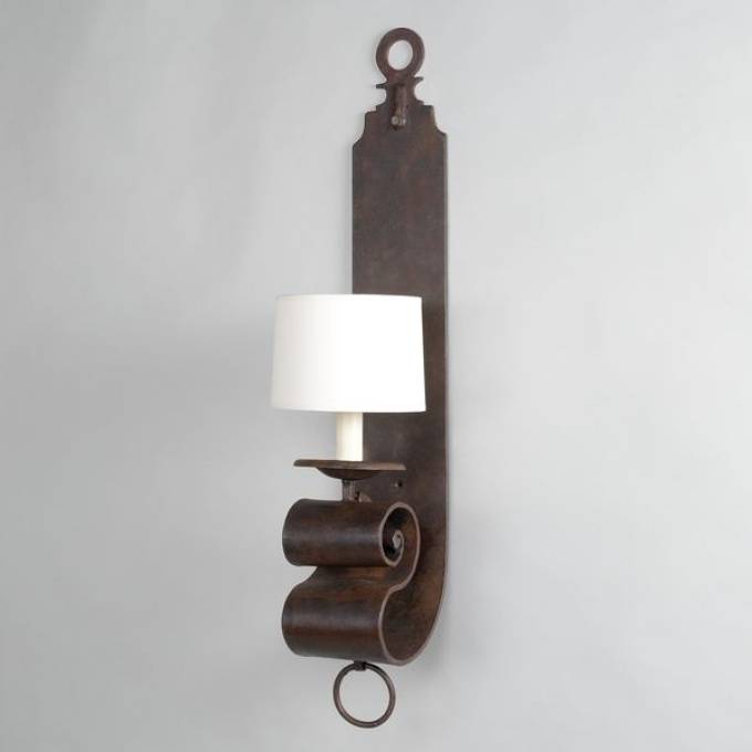 Picture of JABRON IRON WALL SCONCE, RUST, 1 ARM