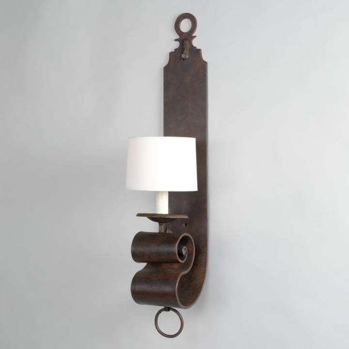 Picture of JABRON IRON WALL SCONCE, RUST, 1 ARM