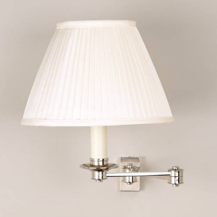 Picture of LIBRARY SWING ARM WALL LIGHT 2 ARM, NICKEL