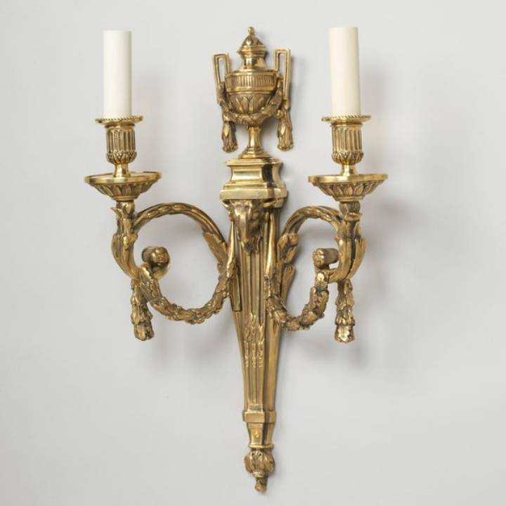 Picture of PARIS WALL LIGHT, BRASS, 2 ARM