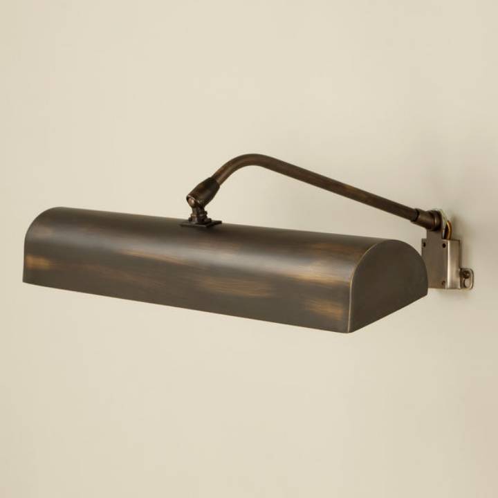 Picture of ROMNEY 18" PICTURE LIGHT,  LIGHT BRONZE.  PLUG IN FIXTURE. PLATE FIXES TO FRAME OR WALL.