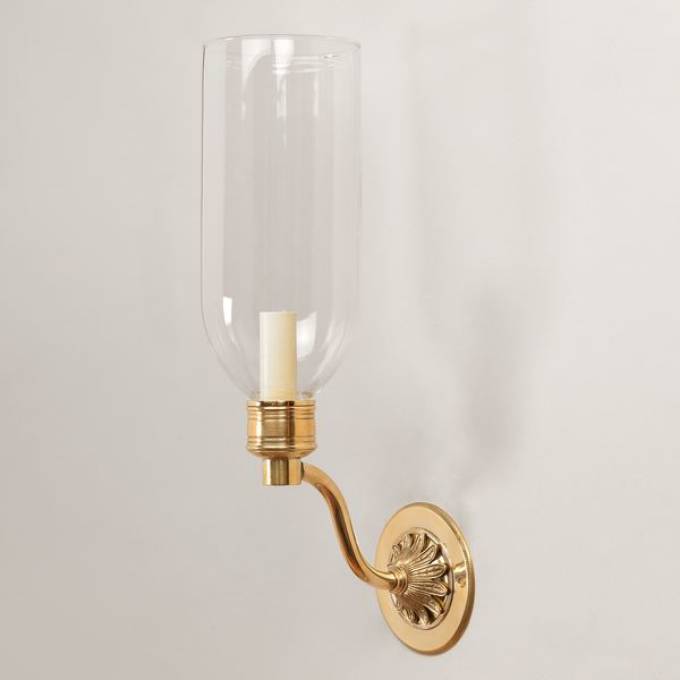 Picture of CLANDON BRASS STORM WALL LIGHT, BRASS, 1 ARM