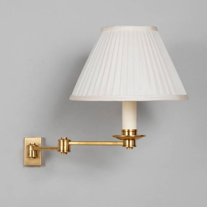 Picture of LIBRARY SWING ARM WALL LIGHT 2 ARM, BRASS