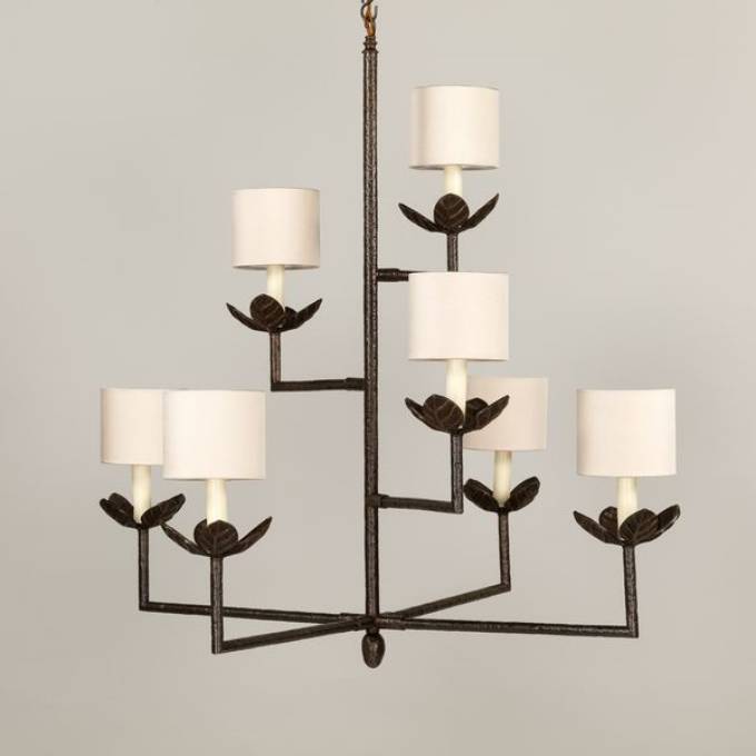 Picture of COLOMBIER CHANDELIER, BRONZE, 7 LIGHTS
