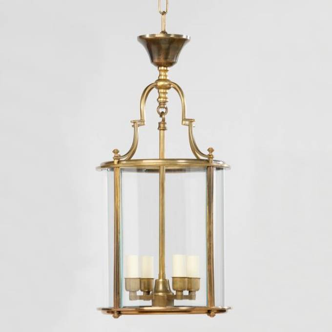 Picture of HUNTINGDON LANTERN, BRASS, 4 LIGHTS