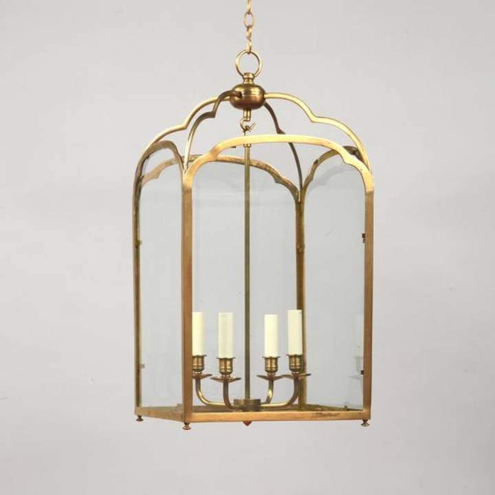 Picture of WINSLOW SQUARE LANTERN, SMALL, BRASS, 4 LIGHTS