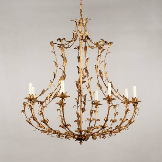 Picture of ANJOU CHANDELIER, GILT, 8 LIGHTS
