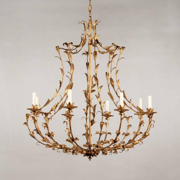 Picture of ANJOU CHANDELIER, GILT, 8 LIGHTS