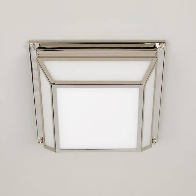 Picture of OAKLAND FLUSH MOUNT, NICKEL, 2 LIGHTS