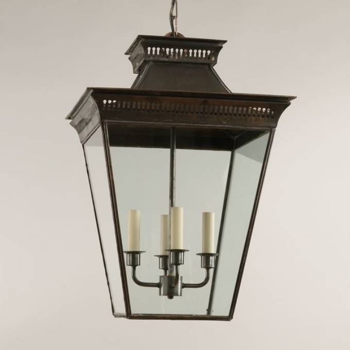 Picture of MOTTISFONT PORCH LANTERN, BRONZE, DAMP LOCATION, 4 LIGHTS