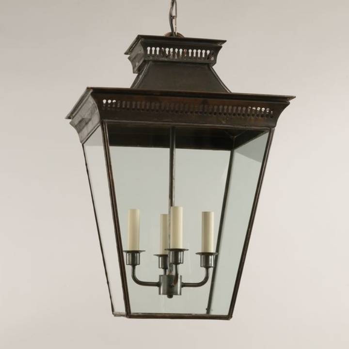 Picture of MOTTISFONT PORCH LANTERN, BRONZE, DAMP LOCATION, 4 LIGHTS