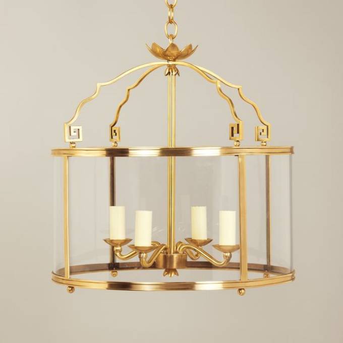 Picture of CARNFORTH LANTERN, BRASS, 4 LIGHTS