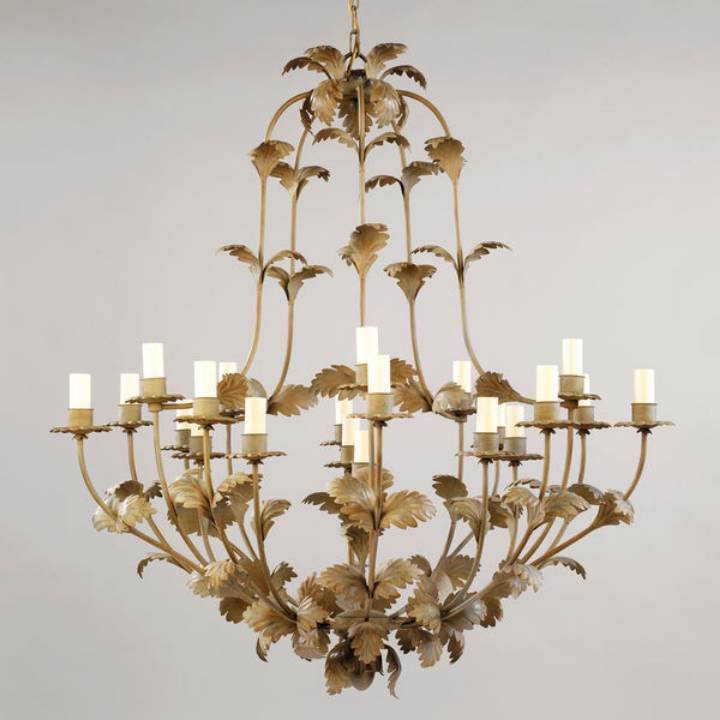 Picture of COMPIEGNE CHANDELIER, LARGE, DISTRESSED GREEN