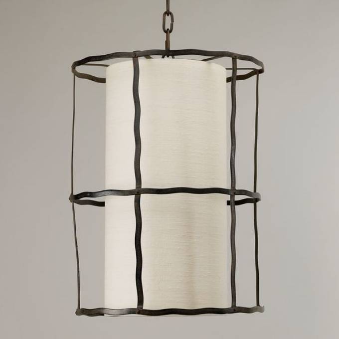 Picture of BEZIERS LANTERN FRAME, RUST, 4 LIGHTS