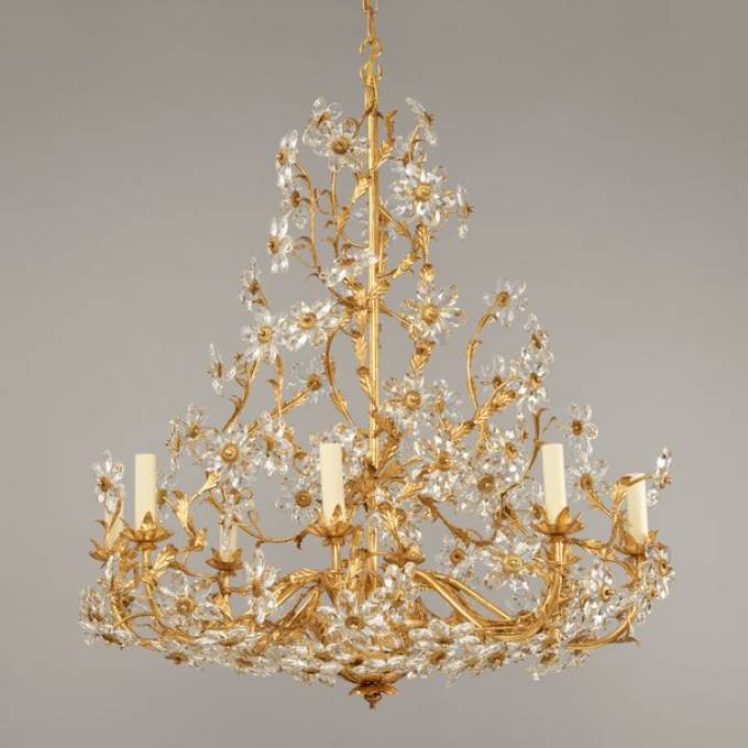 Picture of FLEVILLE CHANDELIER, GILT, 8 LIGHTS