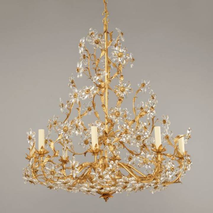 Picture of FLEVILLE CHANDELIER, GILT, 8 LIGHTS