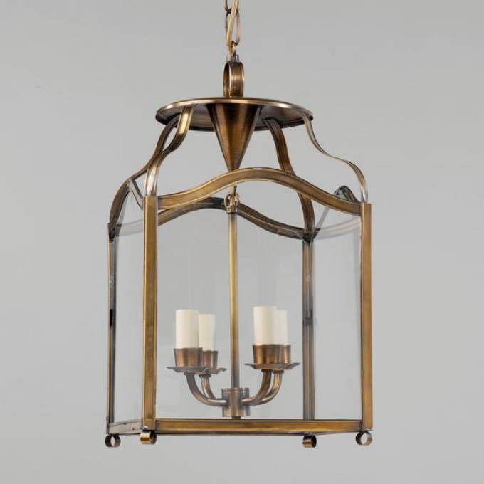 Picture of LITTLETON LANTERN, BRASS, 4 LIGHTS