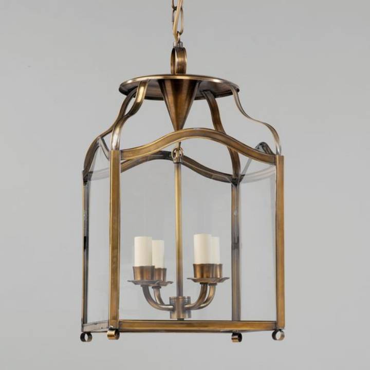 Picture of LITTLETON LANTERN, BRASS, 4 LIGHTS