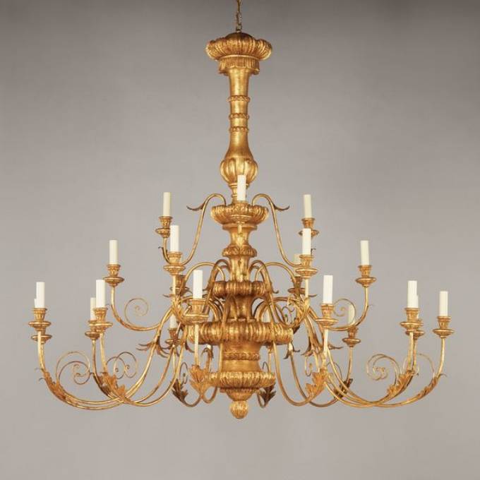 Picture of MONTALCINO GILTWOOD CHANDELIER, 21 LIGHTS