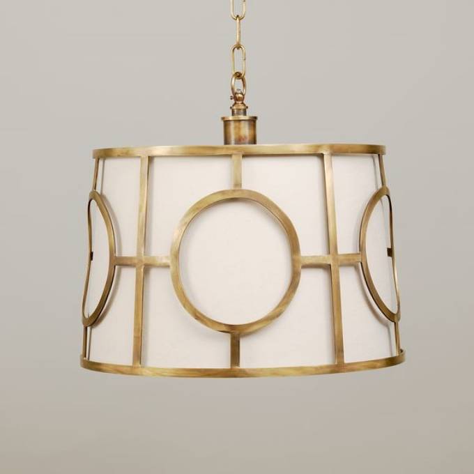 Picture of TOLEDO HANGING FRAME, BRASS, 2 LIGHTS