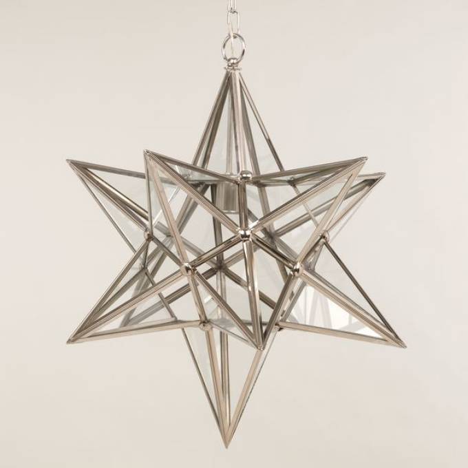 Picture of STAR LANTERN, NICKEL, LARGE, 1 LIGHT