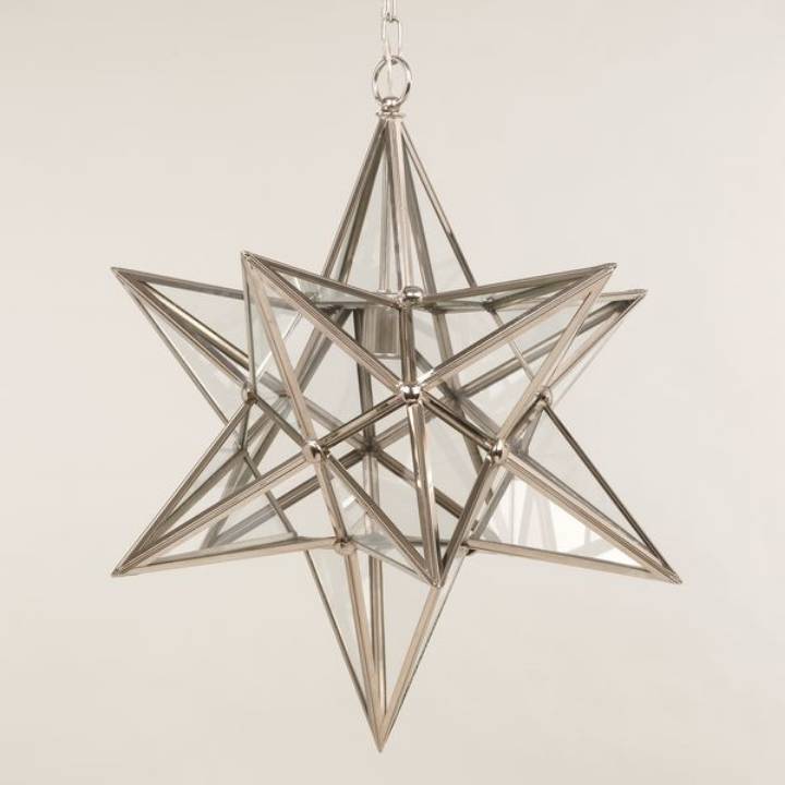 Picture of STAR LANTERN, NICKEL, LARGE, 1 LIGHT