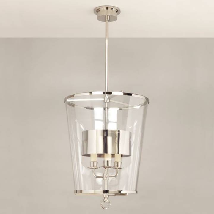 Picture of MONTFERRAT CHANDELIER WITH TOP ROD, NICKEL, 6 LIGHTS