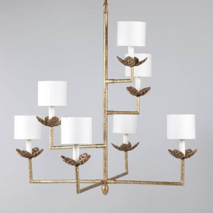 Picture of COLOMBIER CHANDELIER, BRASS, 7 LIGHTS