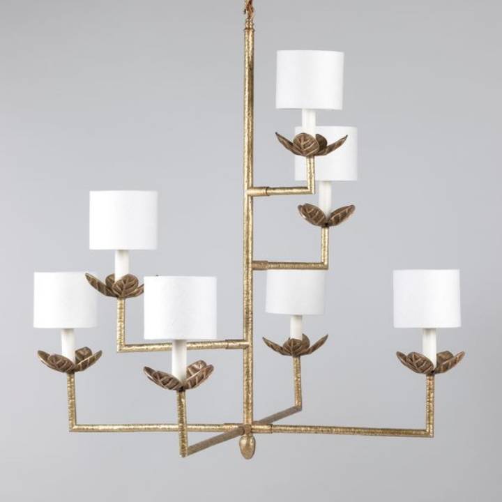 Picture of COLOMBIER CHANDELIER, BRASS, 7 LIGHTS