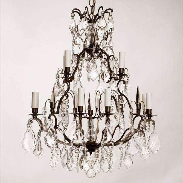 Picture of KINGTON CHANDELIER, BRONZE, 12 LIGHTS